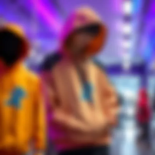 Stylish Hisoka hoodie on display with vibrant colors