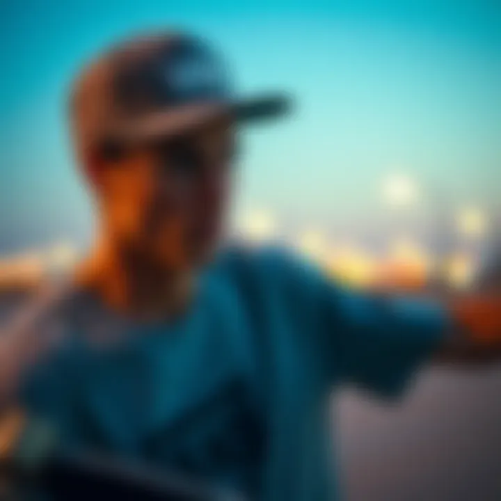 Skateboarding Style: A Personal Statement Skateboarder wearing Vans and a fitted hat