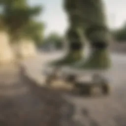 Stylish Olive Green Run Star Hike footwear on urban terrain