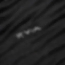 Close-up of the RVCA black hoodie fabric showcasing texture and quality