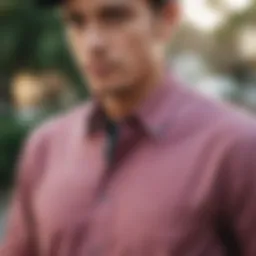 Stylish RVCA button up shirt in a vibrant color palette