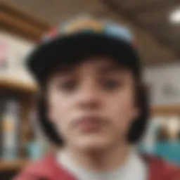 Close-up of the Teddy Fresh hat showcasing unique design patterns