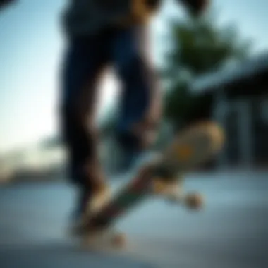 Skater performing tricks while wearing 686 waterproof pants