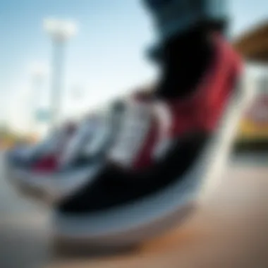 A collage of various Vans shoe designs through the years