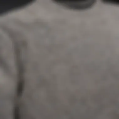 Fabric Focus: The Texture of Topman Sweatshirts Close-up of the Topman sweatshirt showcasing fabric texture