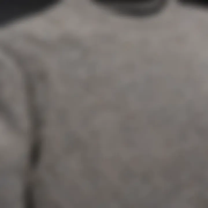 Fabric Focus: The Texture of Topman Sweatshirts Close-up of the Topman sweatshirt showcasing fabric texture