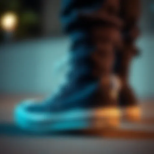 A close-up view of black Converse size 1 showcasing its distinctive design