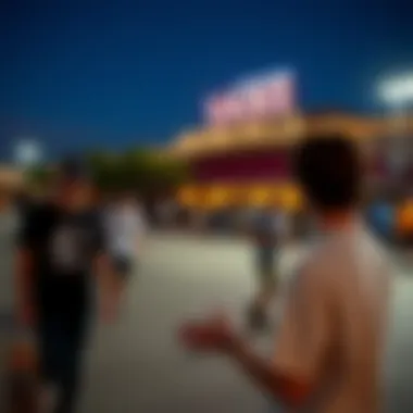 Group of skateboarders enjoying an event at Arizona Mills