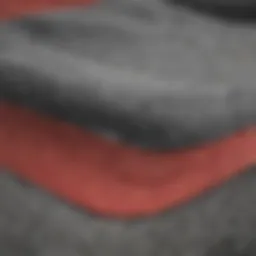 A close-up view of the unique fabric texture of Vans Comfycush shorts.