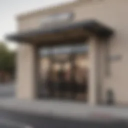 Exterior view of Vans Outlet in Vacaville showcasing the entrance and branding.