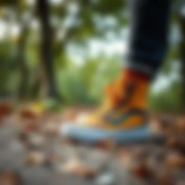 Stylish vans weather boots showcased outdoors