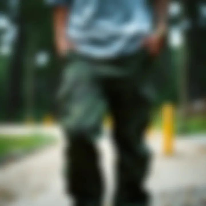 Care and Maintenance of Woodland Camo Cargo Pants Care instructions for maintaining woodland camo cargo pants displayed visually