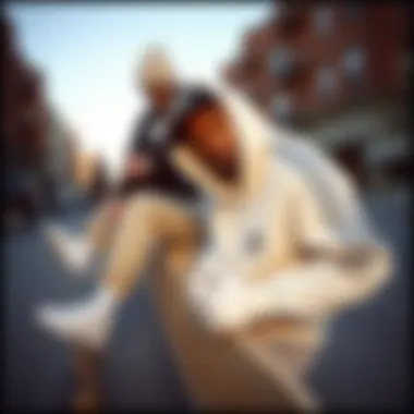 Fashion-forward individuals styling the all-white Adidas Forum in streetwear.