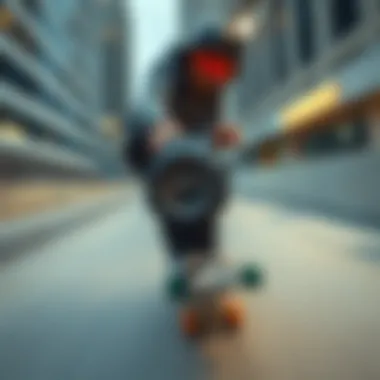 G-Shock GA-2100 Black in an urban skateboarding environment