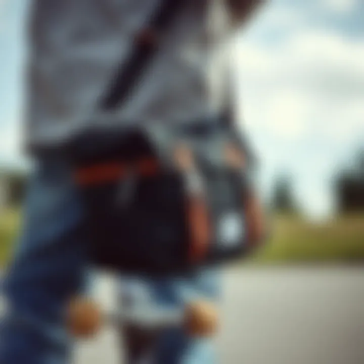 Design Features of Herschel Crossbody Small Close-up of Herschel Crossbody Small showcasing its design details and materials