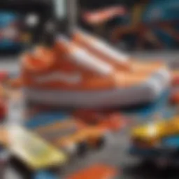 A pair of vibrant Hot Wheels shoes showcasing their unique design elements.