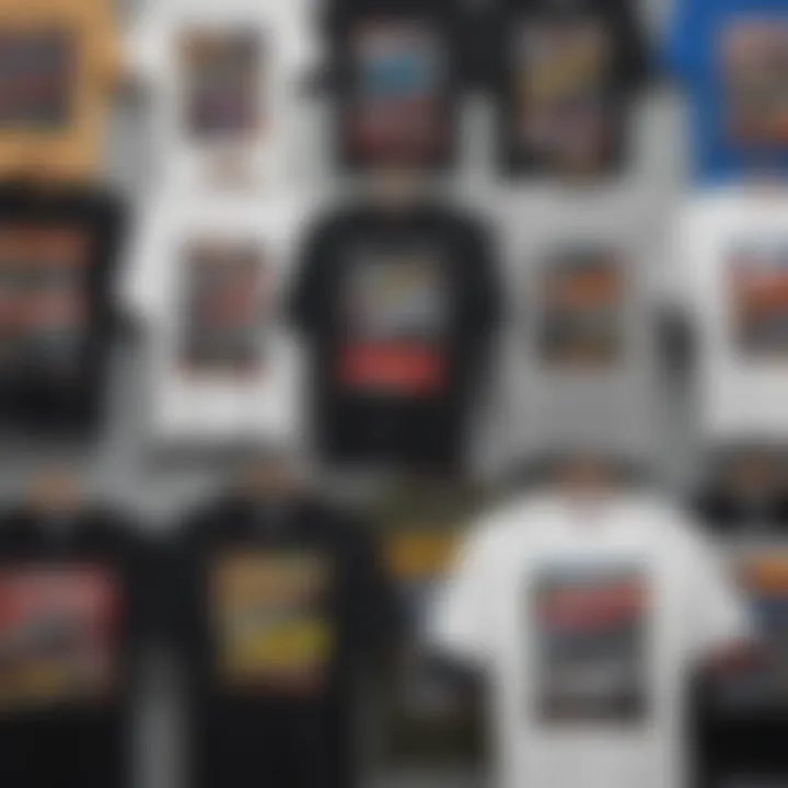Collage of various JDM t-shirt designs showcasing unique graphics and styles.