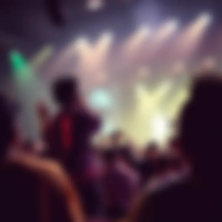 Juice WRLD concert scene with skate culture influence