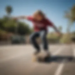 Riley Hawk performing a trick on his skateboard