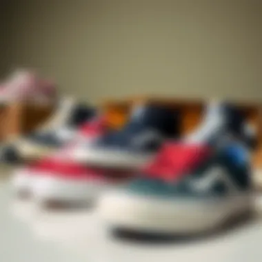 Diverse Lakai Shoe Collection Group of Lakai shoes displayed in a stylish arrangement, emphasizing variety