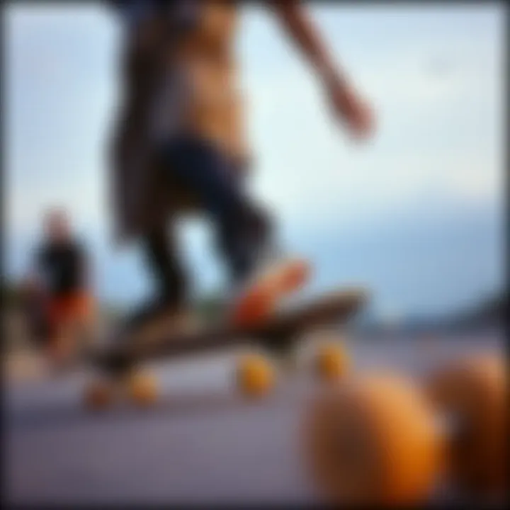 A cultural representation of skateboarding community with 8.25 boards