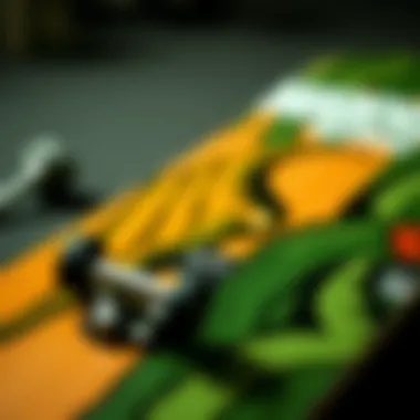 Showcasing the materials used in the Madness Skateboards 8.25