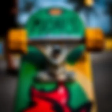 Close-up of the performance features of the Madness Skateboards 8.25