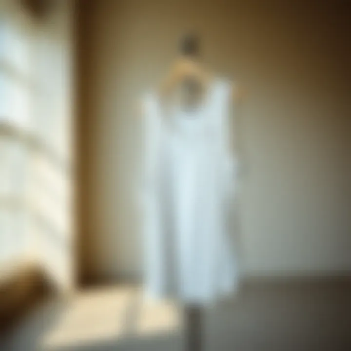 Stylish Jersey Tank Top Display A stylish jersey tank top displayed on a minimalist background