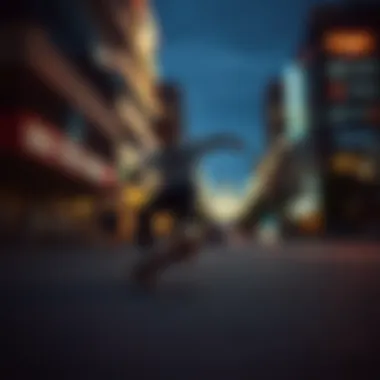 An artistic representation of the cultural impact of Nike in skateboarding.