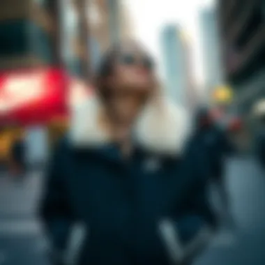 Urban Fashion Statement with Nike Women's Sherpa Jacket Fashion-forward look featuring the jacket in an urban environment