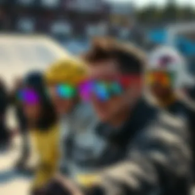 Extreme Sports Event Featuring Oakley Holbrook Prizm Group of athletes wearing Oakley Holbrook Prizm Polarized sunglasses during an extreme sports event