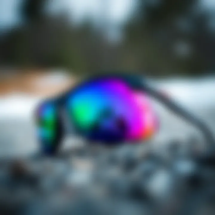Lens Technology of Oakley Holbrook Prizm Close-up view of Oakley Holbrook Prizm Polarized sunglasses showcasing lens technology