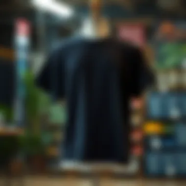 Styling Options for the Oversized Black Tee Creative styling options for an oversized black tee shirt displayed on a mannequin.