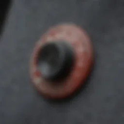 Detailed close-up of the RVCA button-up fabric showcasing its texture and quality