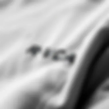 Close-up of the RVCA sweatshirt fabric showcasing its texture and quality