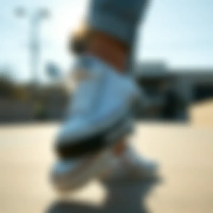 Fashionable outfit featuring silver Converse shoes