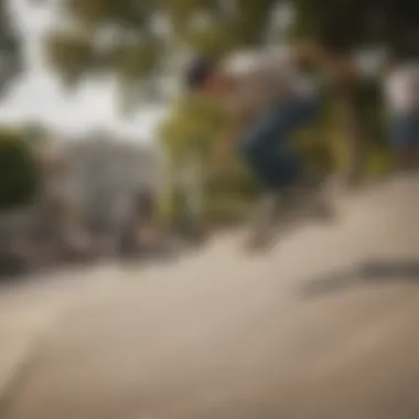 Historical Milestones: The Evolution of Skateboarding A historical collage showcasing iconic moments in skateboarding