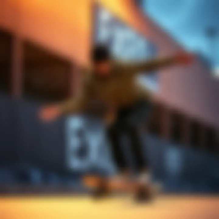 Skateboarder showcasing Ultra Range EXO in action