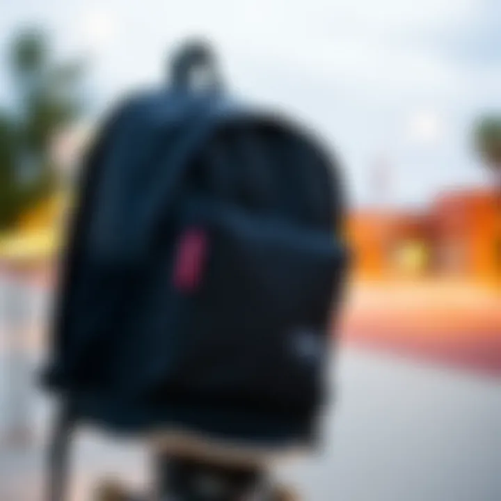 Niche market small backpack showcasing brand heritage