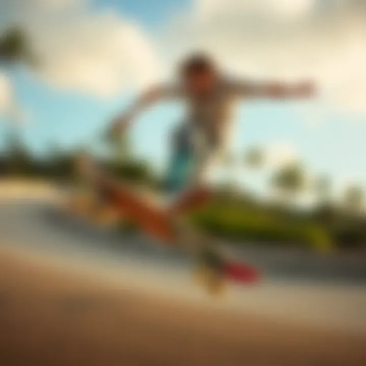 Skateboarder performing tricks wearing Stance socks