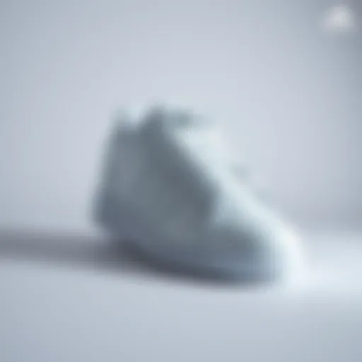 Sleek Design of Adidas Forum Sneakers Sleek all-white Adidas Forum sneakers showcased on a minimalist background.