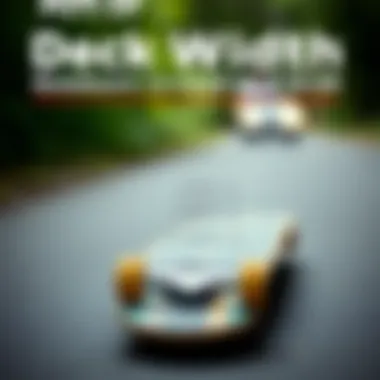 Deck Width Comparison Illustration comparing different skateboard deck widths and their impact on performance