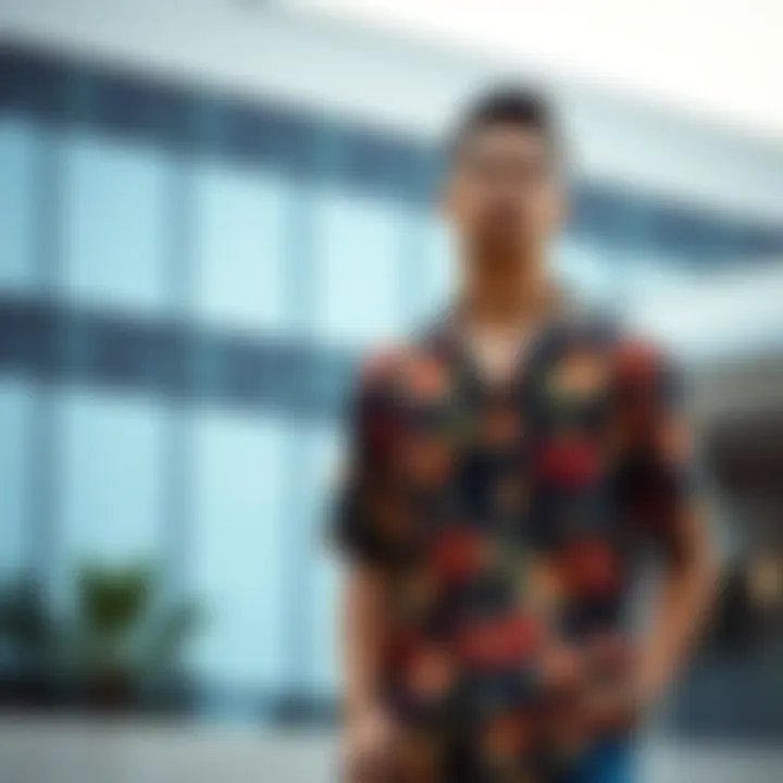 Floral Patterns in Contemporary Attire Elegant floral patterns in men's fashion