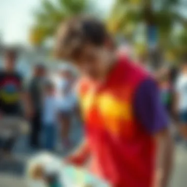 Cultural Significance of the Rainbow Champion Shirt Artistic representation of the rainbow champion shirt's cultural significance