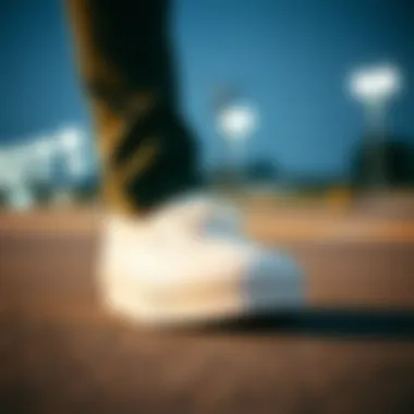 Vans Classic Slip-On Platform showcasing its sleek white design