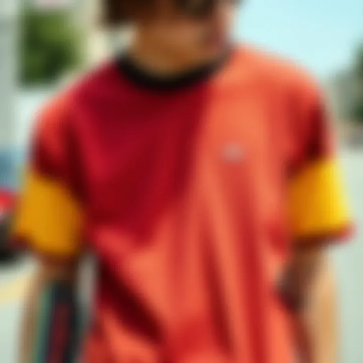 Various styling options with Vans color block shirt