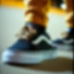 Close-up of Vans Comfycush SK8 showcasing the innovative cushioning technology