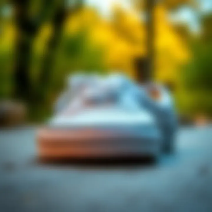 Close-up of Vans Era Classic White showcasing its design details