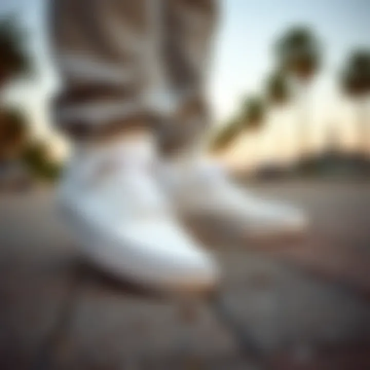 Vans Era Classic White styled with street fashion