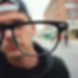 Vans eyeglasses showcasing their unique design